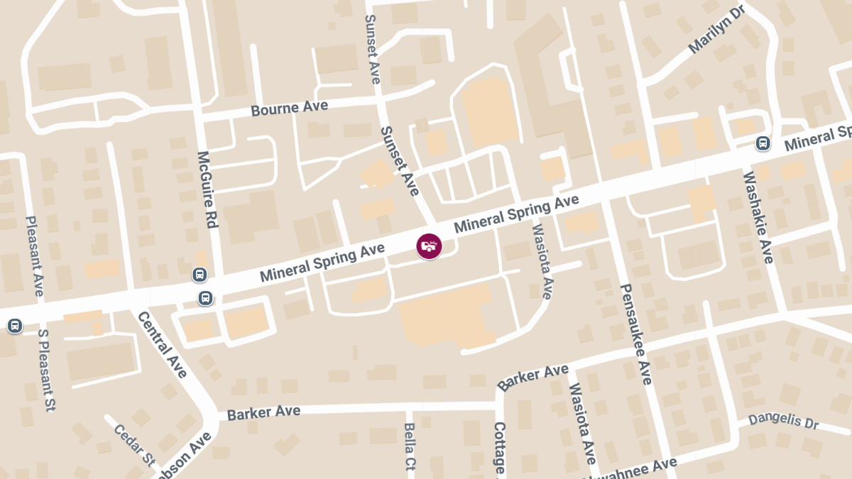 Head-On Crash with Injuries on Mineral Spring Ave near Sunset Ave