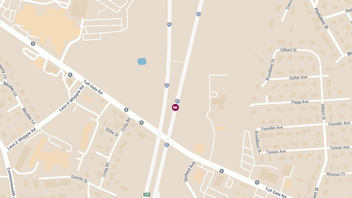 Injury Crash on I-95 NB Near Exit 24B Cleared from Travel Lanes