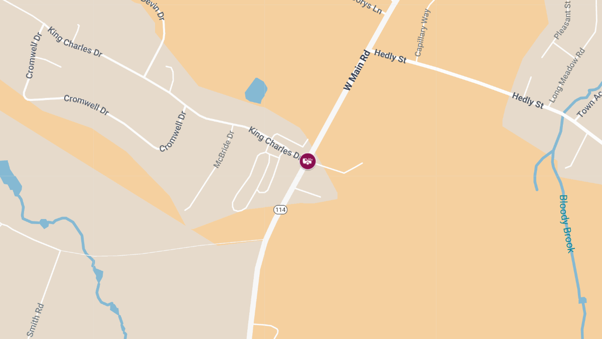 Crash at W Main Rd & King Charles Dr Injures Several, One Vehicle Fled Scene