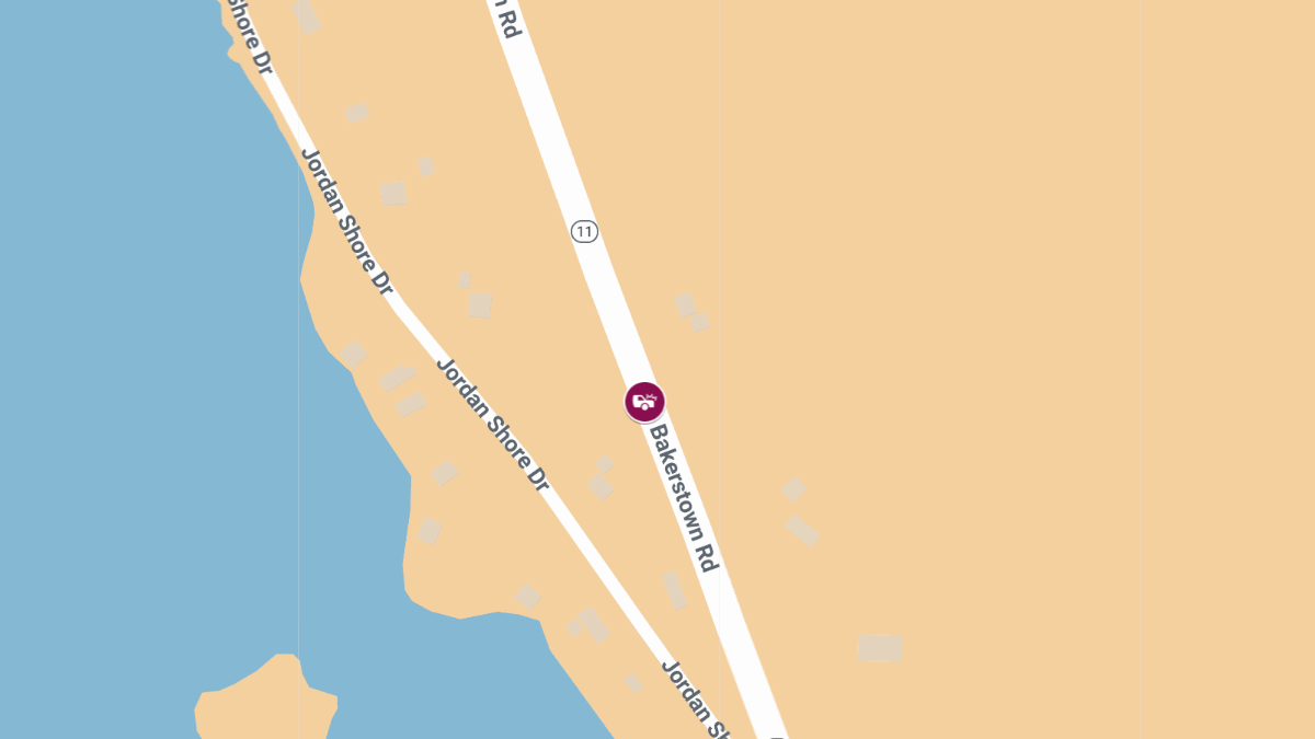Injuries Reported in Head-On Collision on Bakerstown Rd