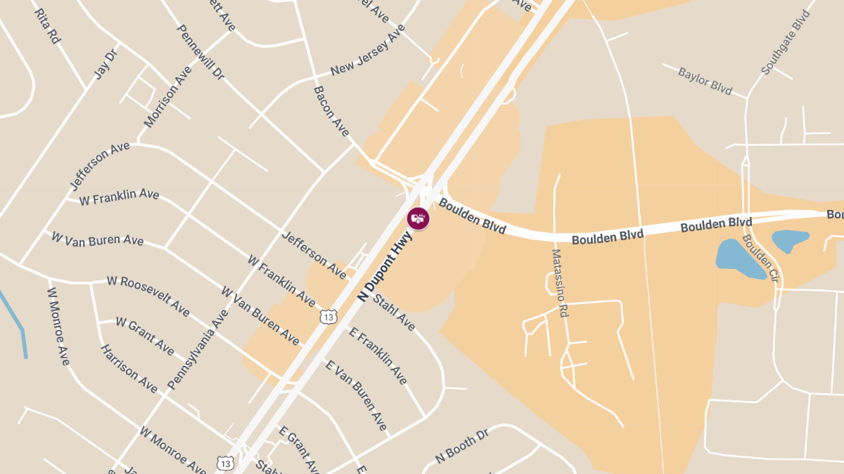 Major Traffic Collision with Injuries at Continental Shopping Center on N Dupont Hwy