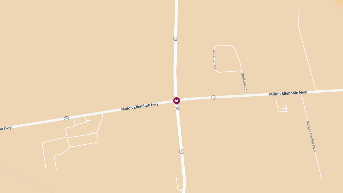 One Injured in Crash at Milton Ellendale Hwy & Gravel Hill Rd