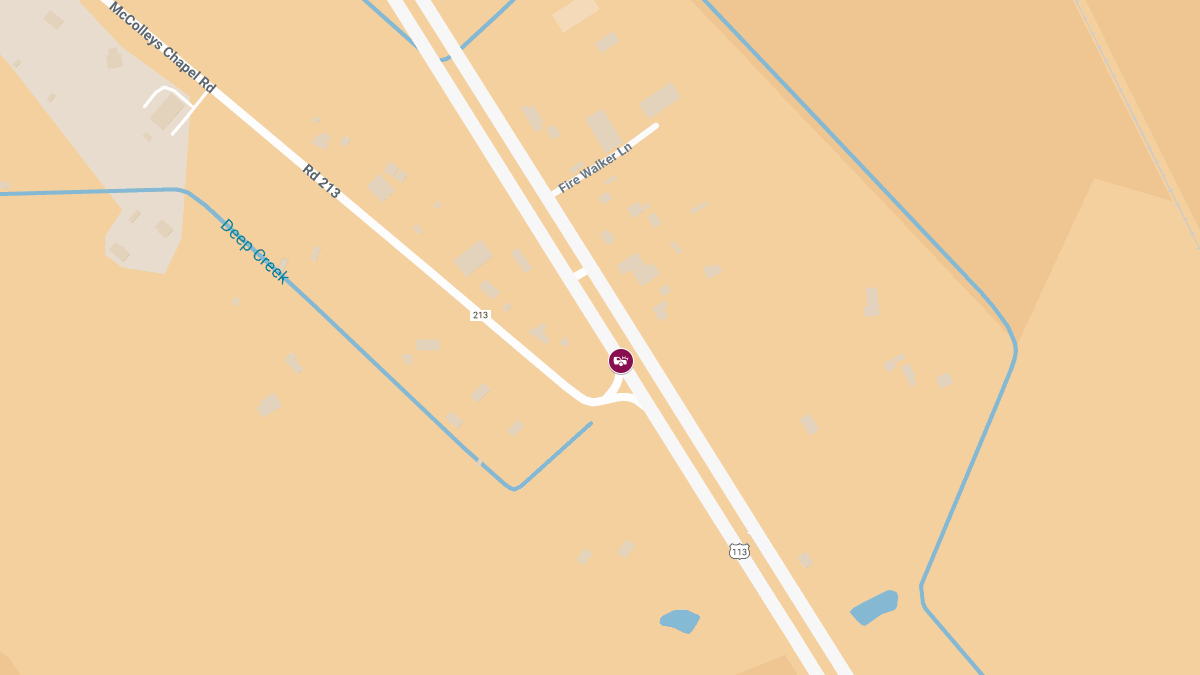 Rollover Crash with Entrapment on Dupont Blvd at McColleys Chapel Rd