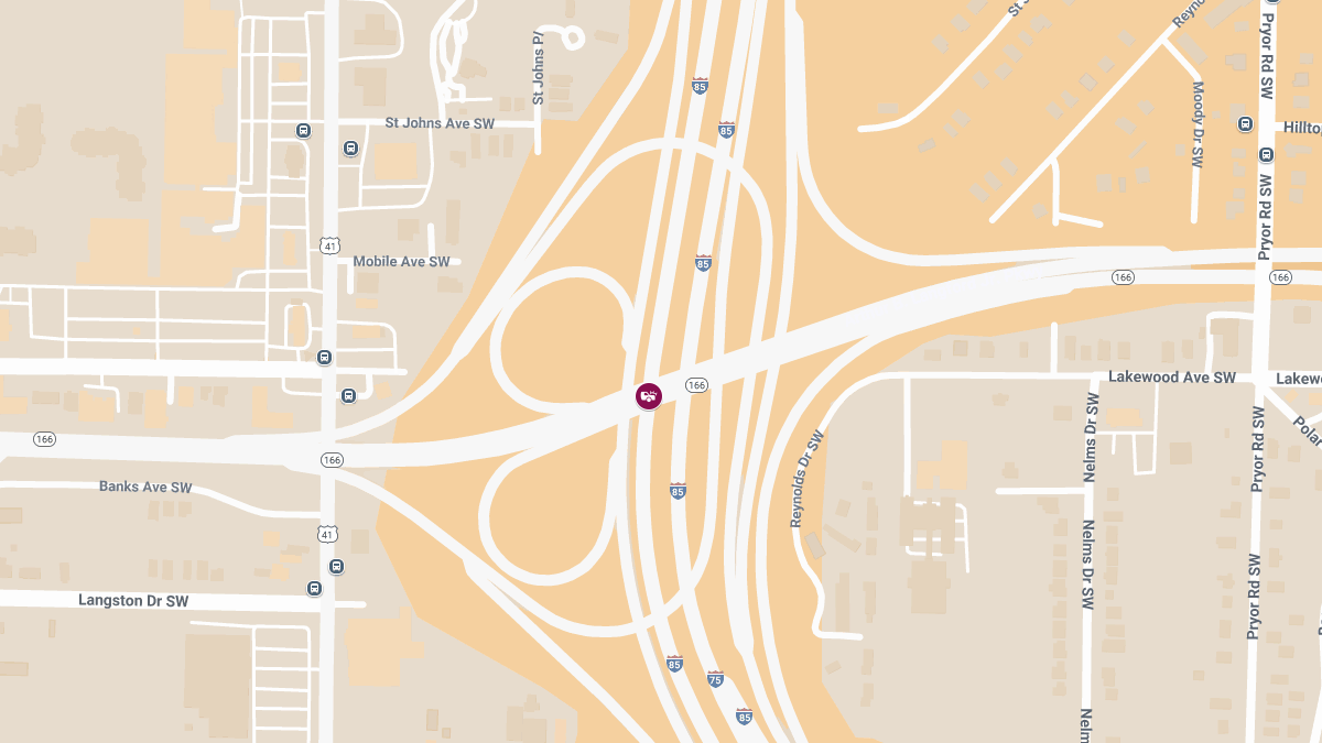 Accident With Injuries on I-75 S at Arthur Langford Pkwy W