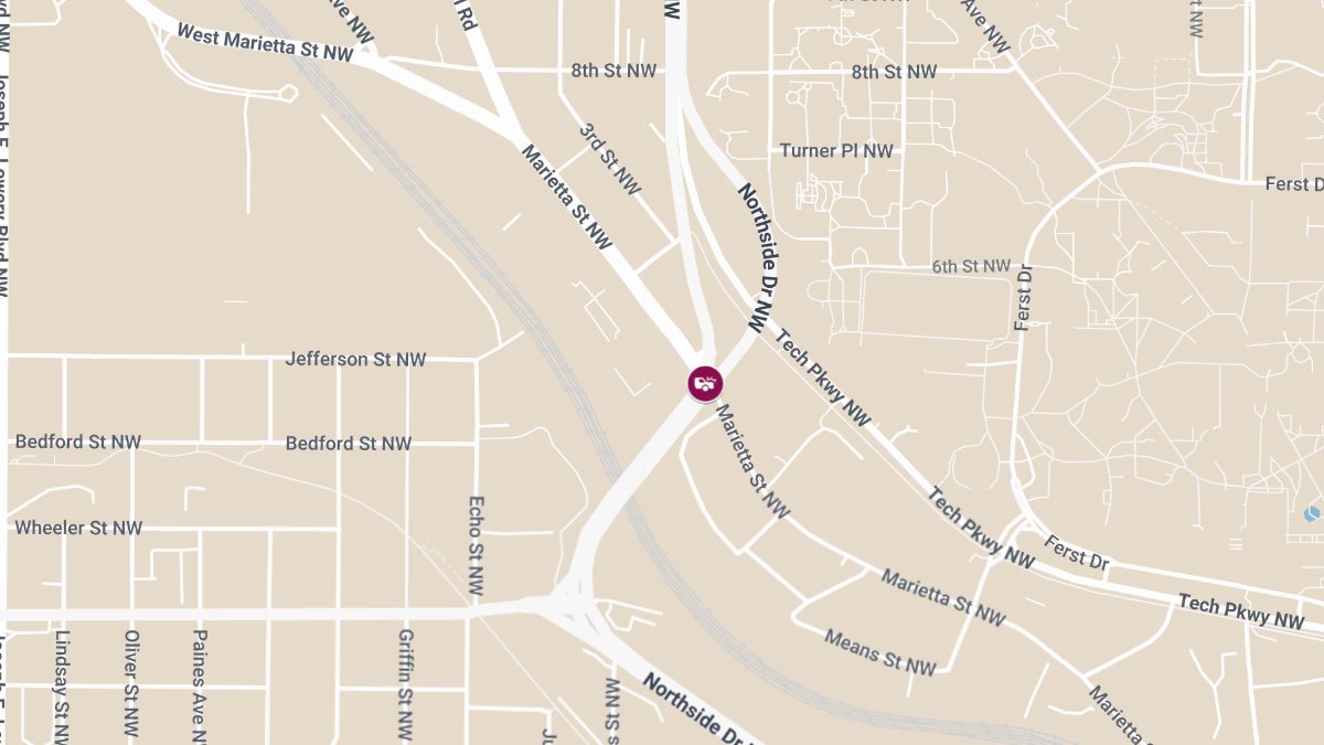 Accident at Marietta St NW & Northside Dr NW Causes Injuries