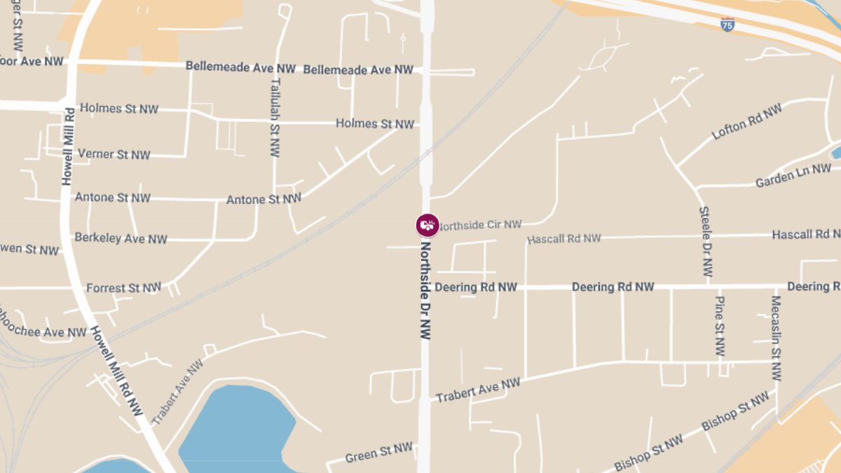 Accident with Injuries at 1630 Northside Dr NW