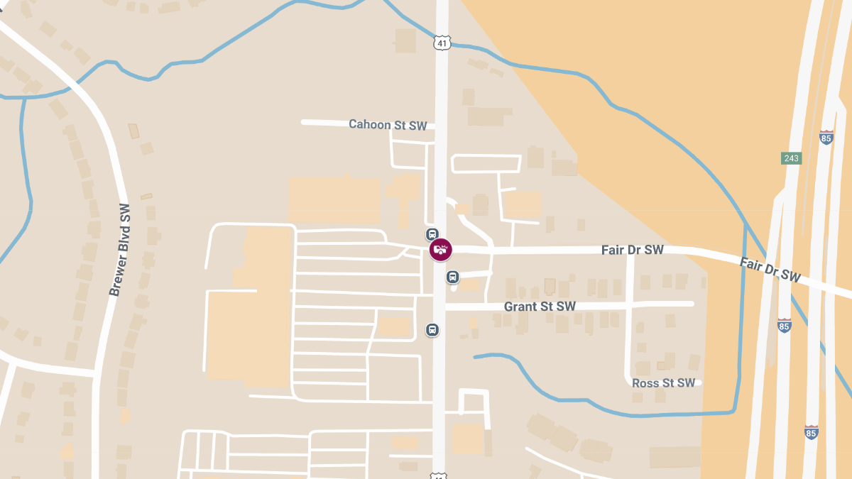 Accident with Injuries at Metropolitan Pkwy SW & Fair Dr SW