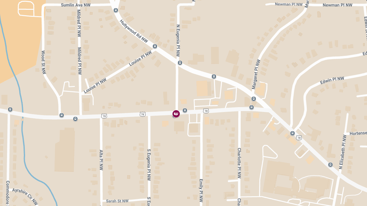Car Crash With Injuries at Donald Lee Hollowell Pkwy NW & N Eugenia Pl NW