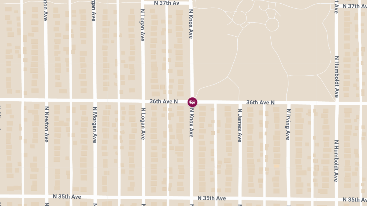 Collision with Injuries at Knox Ave N & 36th Ave N