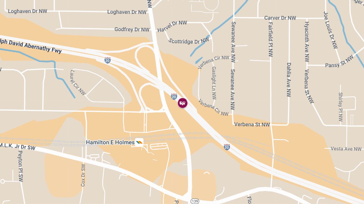 Crash at 70 Hamilton E Holmes Dr NW Causes Injuries