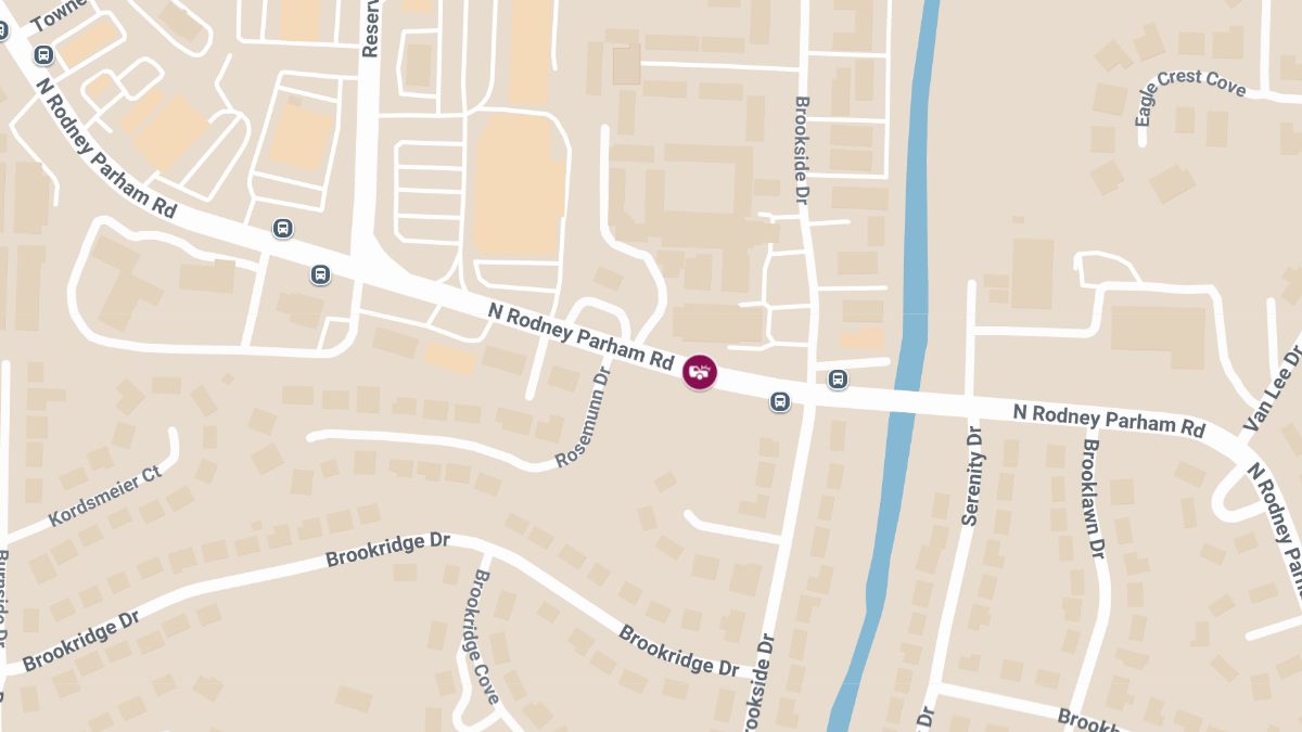 Crash with Injuries at 9019 N Rodney Parham Rd