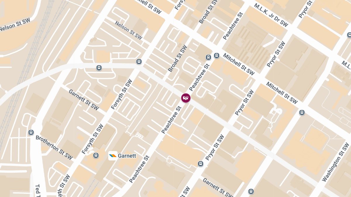 Crash with Injuries at Peachtree St SW & Trinity Ave SW