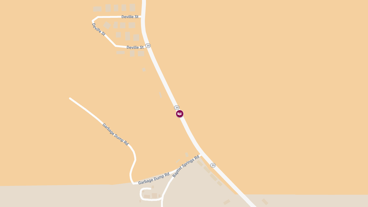 Injuries Reported in Rollover Crash on Hwy 39 N near Deville Apartments