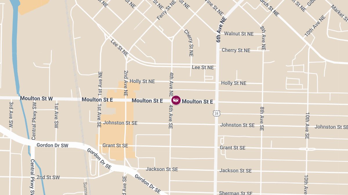 Injuries Reported in Two-Vehicle Crash on W Moulton St