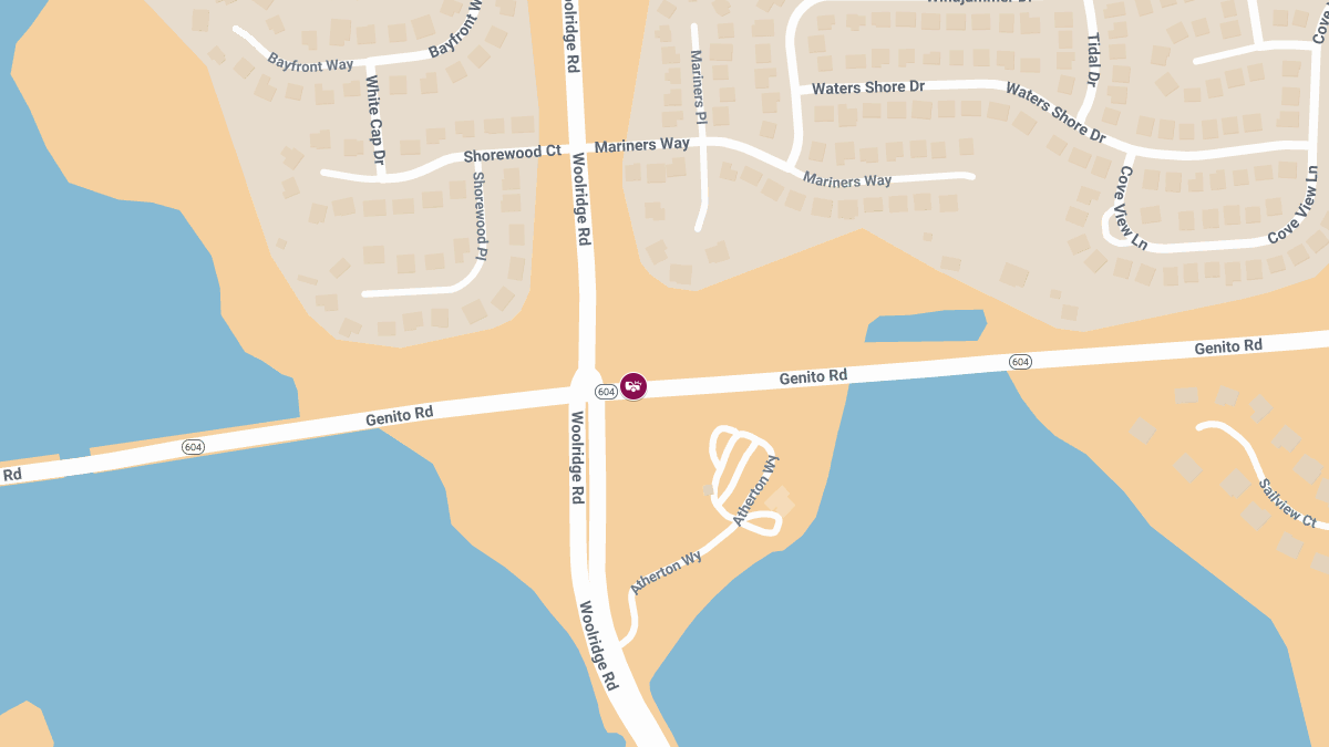 Injury Crash Closes All Lanes on Rt. 604 Near Woolridge Rd
