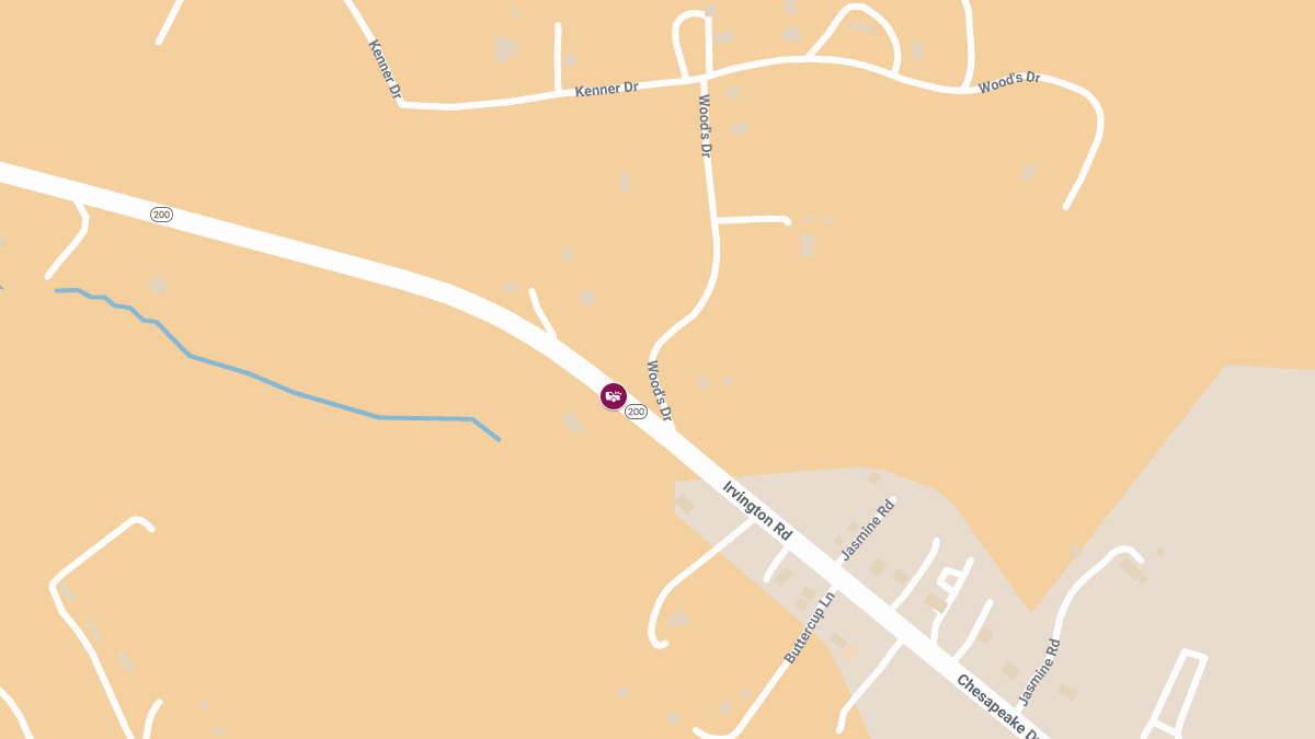 Injury Crash Closes Both Directions of VA-200 Near Irvington
