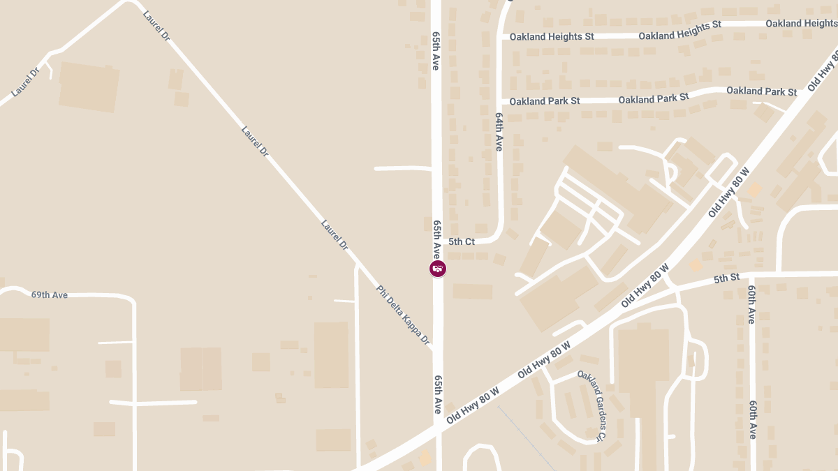 Injury Crash Reported at 65th Ave and 5th Ct