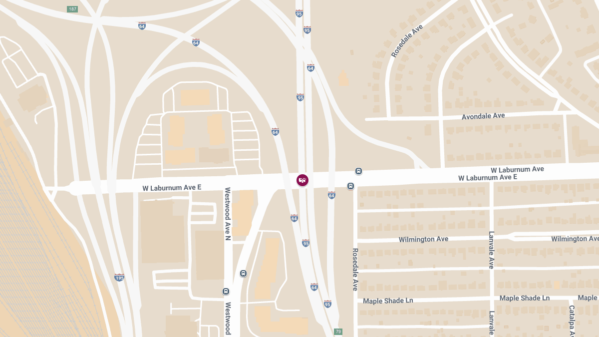 Injury Crash at I-195 NB Exit 3A (Laburnum Ave)