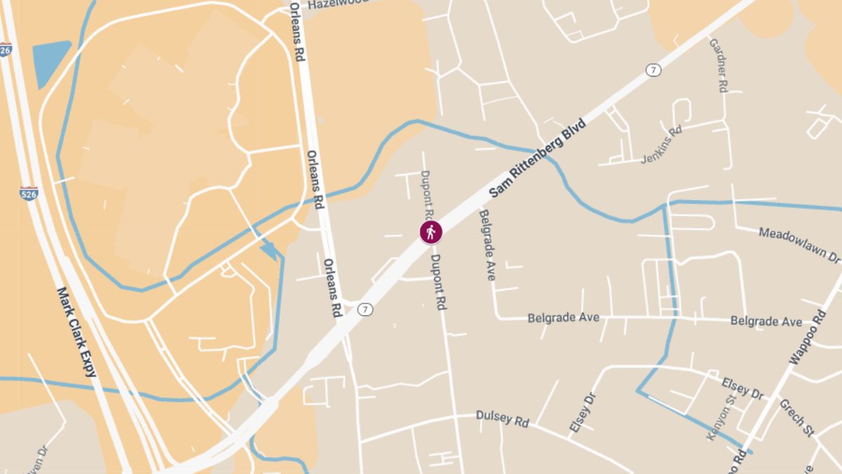 Jarico Myron Nelson Killed in Pedestrian Crash on Sam Rittenberg Blvd at Dupont Rd