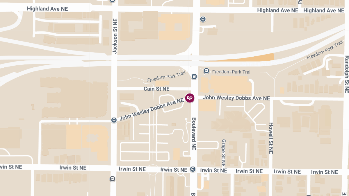 One Injured in Crash on John Wesley Dobbs Ave NE