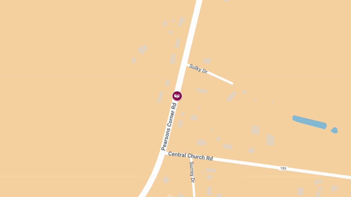 One Injured in Two-Vehicle Crash on Pearsons Corner Rd