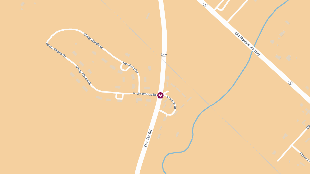 One Killed in FedEx Van Crash on Tee Vee Rd at Misty Woods Dr