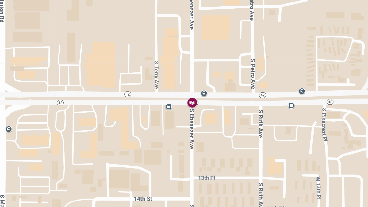 Serious Multi-Vehicle Crash at W 12th St & S Ebenezer Ave