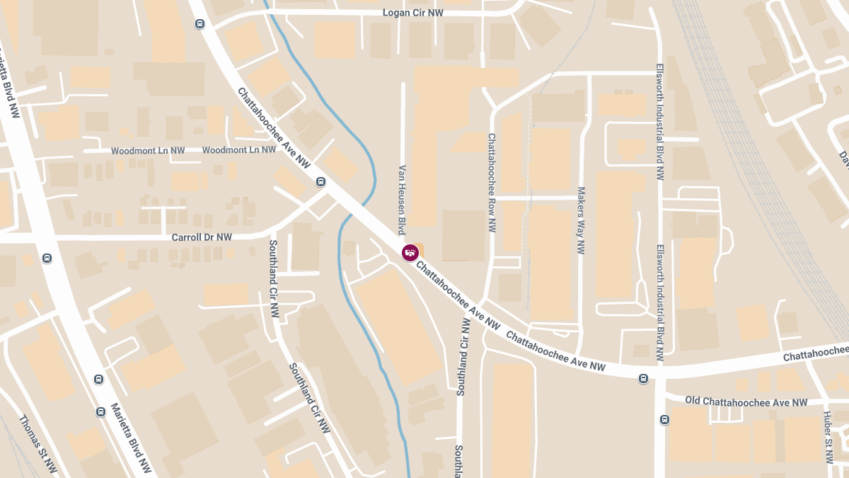 Traffic Collision With Injuries on Chattahoochee Ave NW Near 1300 Block