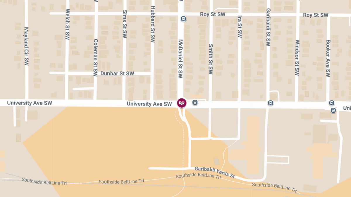 Traffic Collision with Injuries at University Ave SW & McDaniel St SW