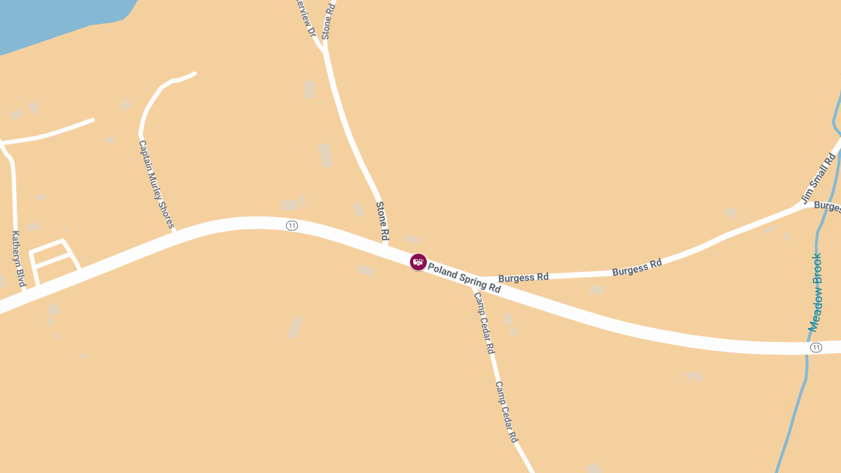 Two-Car Crash With Injuries on Poland Spring Rd