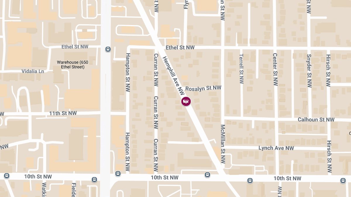 Vehicle Accident with Injuries on Hemphill Ave NW