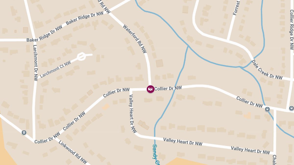 Vehicle Collision With Injuries at Collier Dr NW & I-285 N