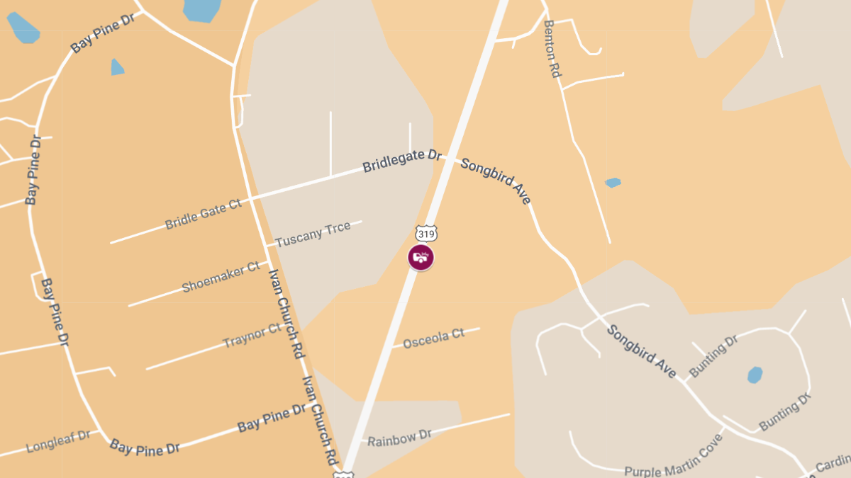 Vehicle Crash with Injuries and Roadblock at Crawfordville Hwy & Karan Rd (1)