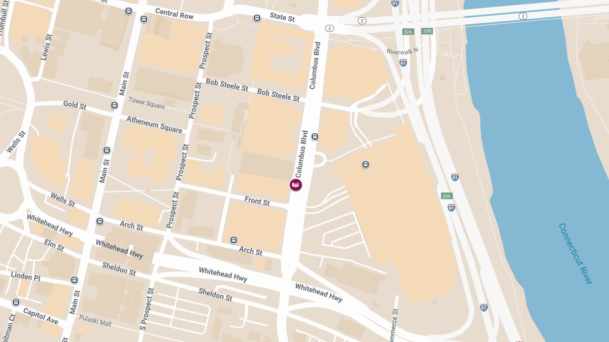 85-Year-Old Injured in Crash on Columbus Blvd Near Allen St