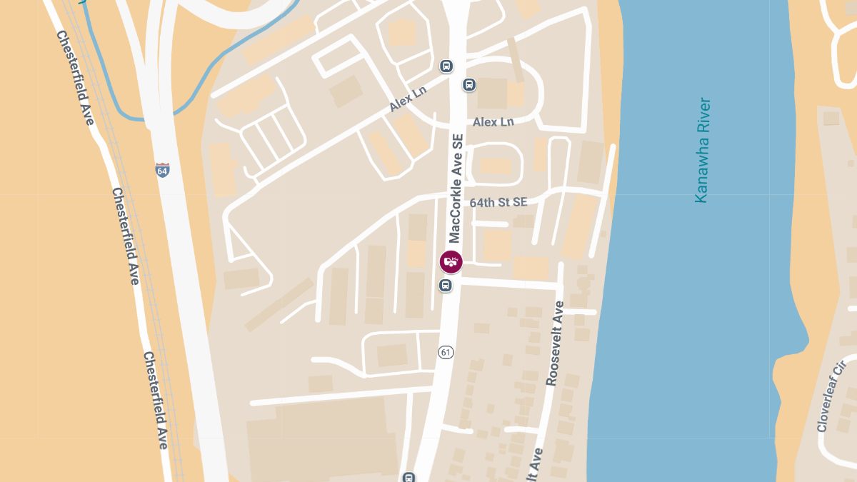 Accident With Injuries at 6414 MacCorkle Ave SE