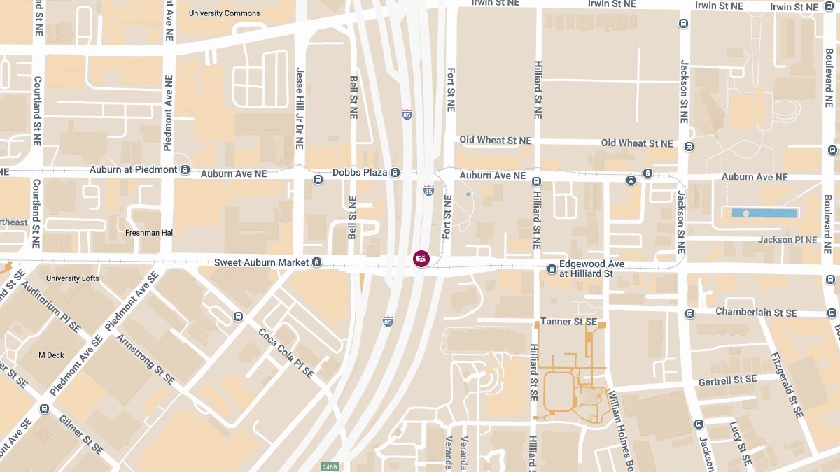 Accident With Injuries at Edgewood Ave NE & I-75 N