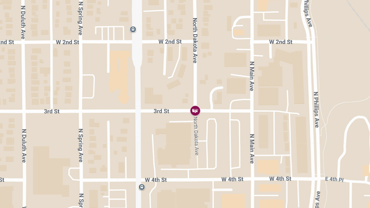 Accident at W 3rd St & N Dakota Ave Causes Injuries