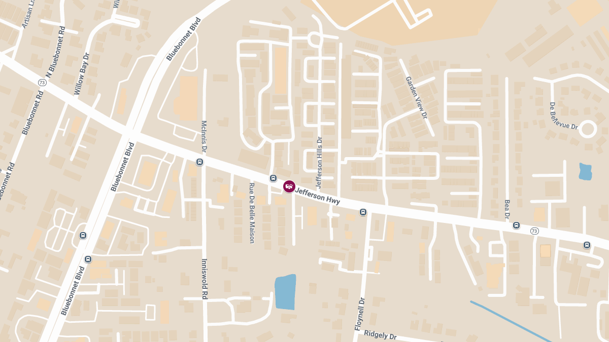 Accident with Injury on Jefferson Hwy at Rue De Belle Amie