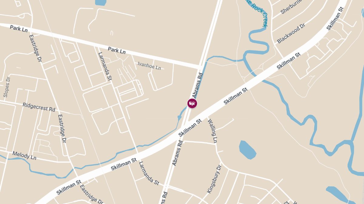 Auto Collision With Injuries on Abrams Rd