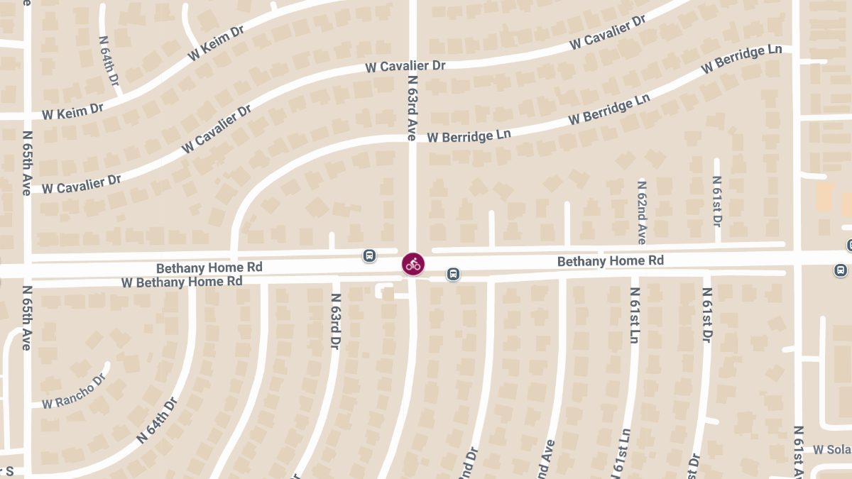 Bicyclist Critically Injured in Crash at 63rd Ave & Bethany Home Rd