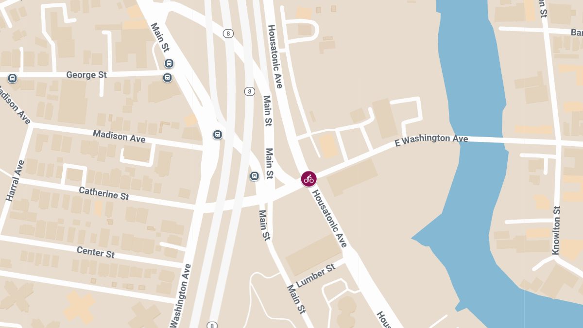 Bicyclist Injured in Vehicle Collision at E Washington Ave & Housatonic Ave