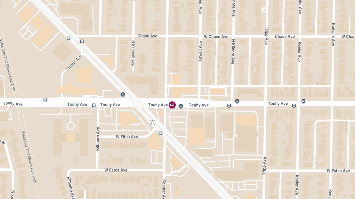 Car Crash With Injuries at Touhy Ave & Costner Ave