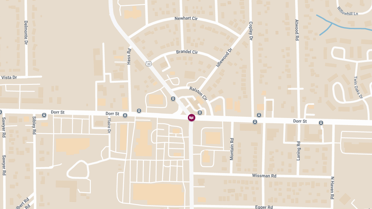 Car Crash with Injuries at N Reynolds Rd & Dorr St