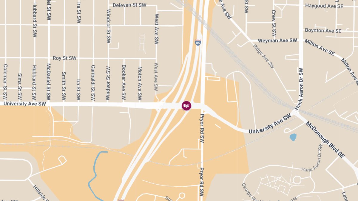 Collision on I-75 N at University Ave SW Causes Injurie