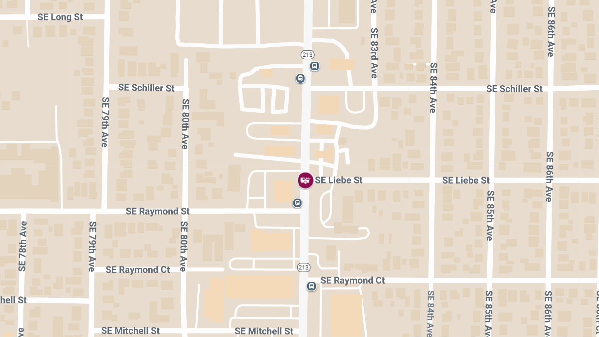 Collision on SE 82nd Ave at SE Liebe St Causes Injures