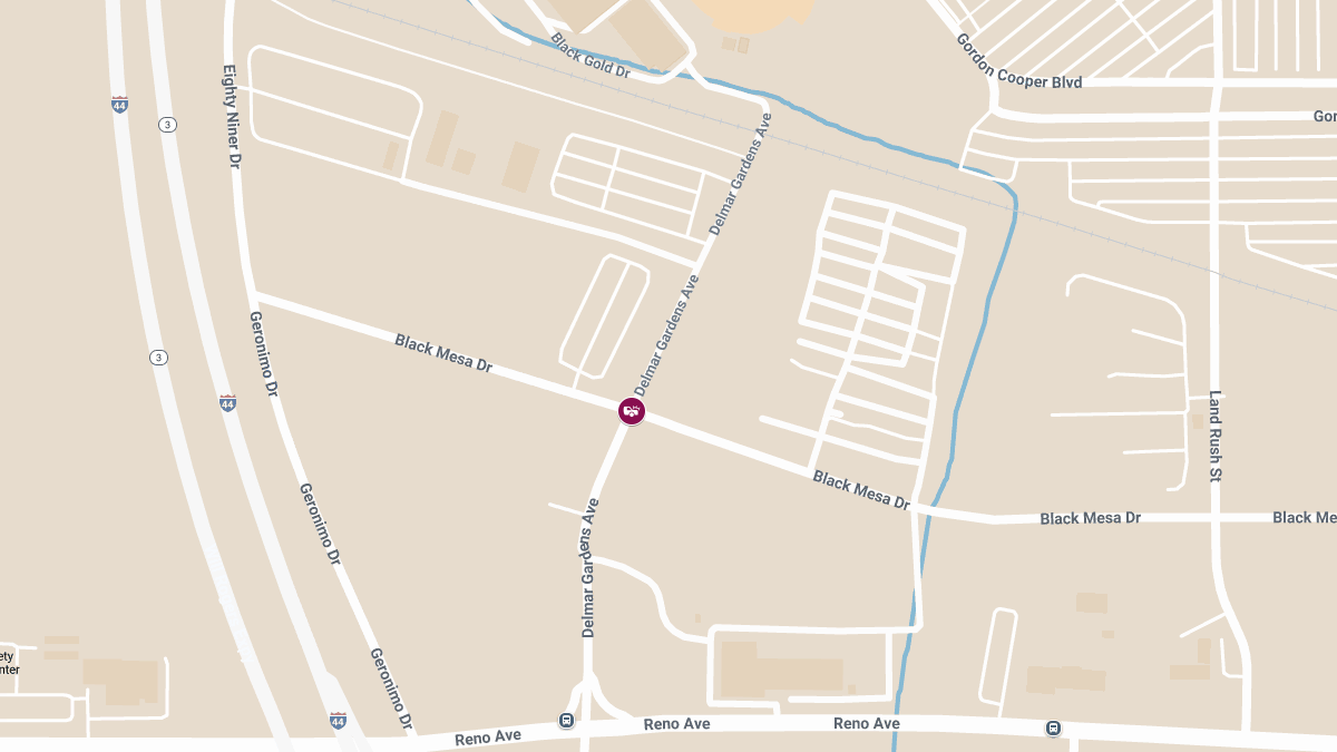 Crash With Injuries at Delmar Gardens Ave & Black Mesa Dr