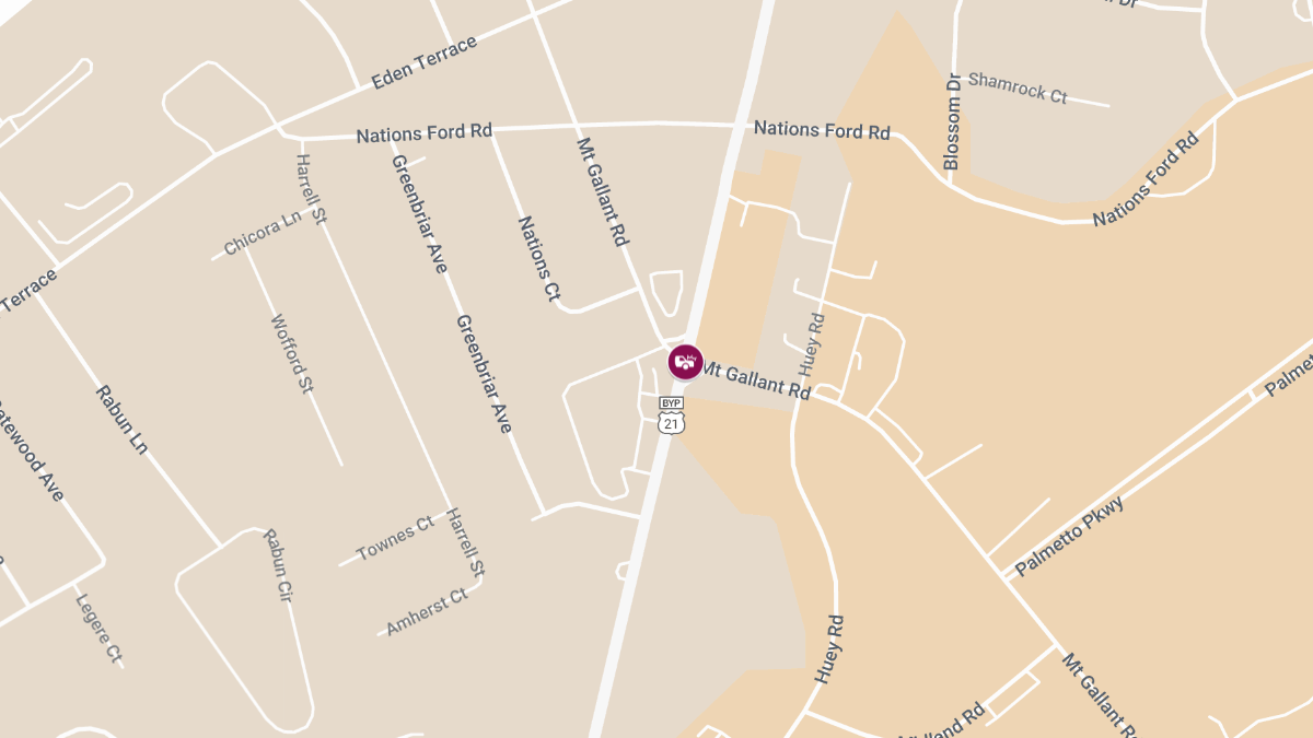 Crash With Injuries at N Anderson Rd & Mt Gallant Rd