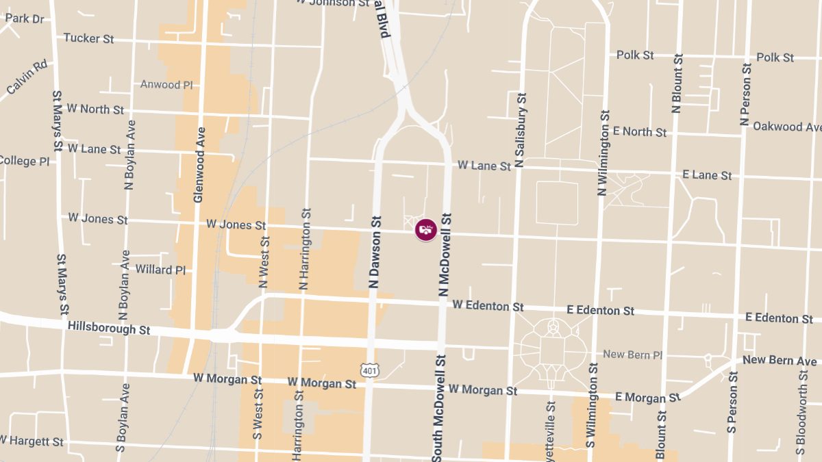Crash at N McDowell St & W Jones St Causes Injuries