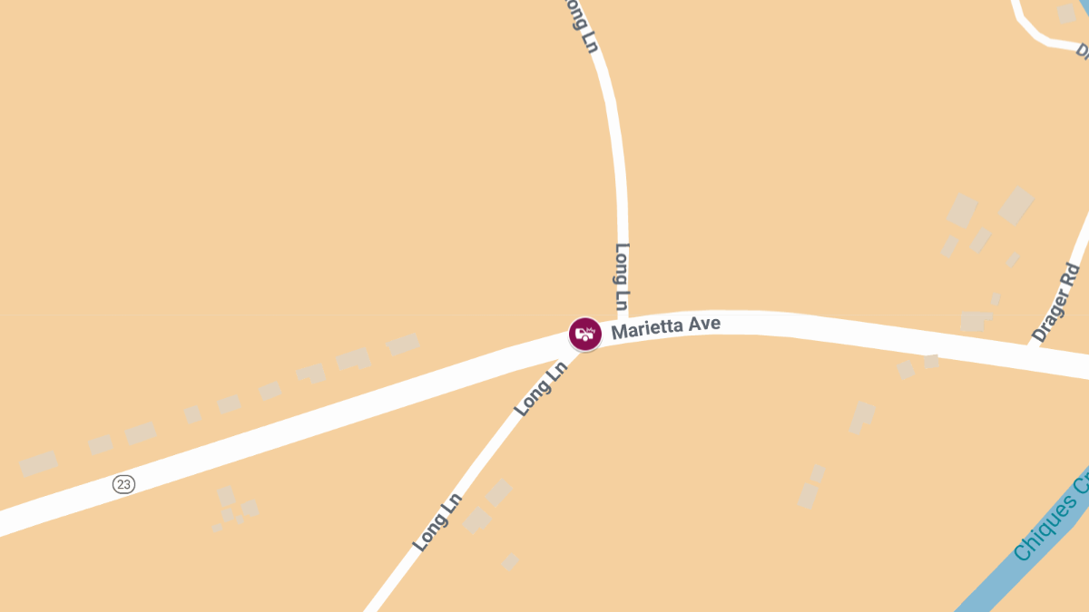 Crash with Entrapment on Marietta Ave at Long Ln