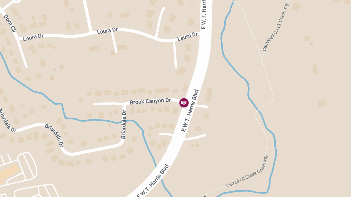 Injuries in Accident at Brook Canyon Dr & E WT Harris Blvd